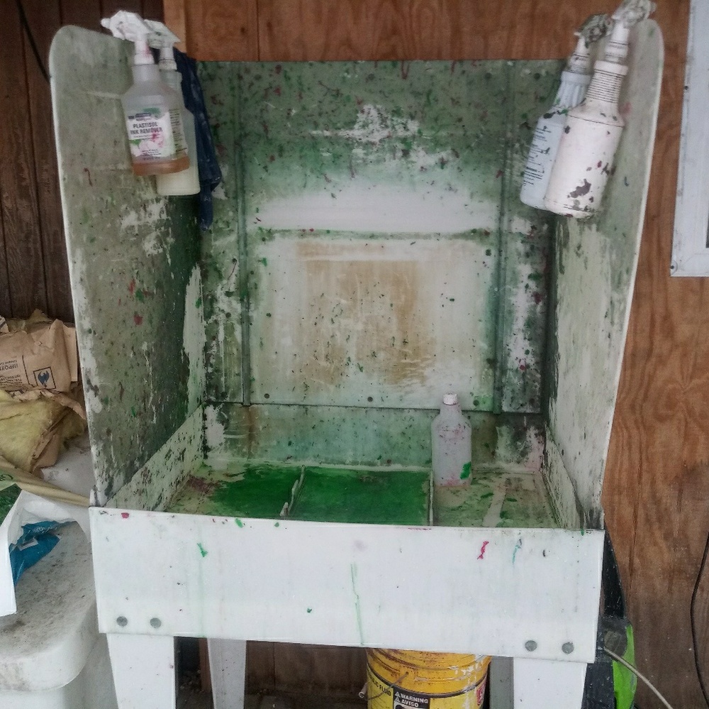 Screen Printing Wash Out Booth